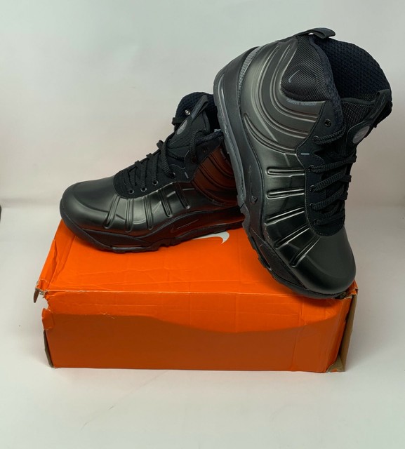 nike air bakin posite triple black