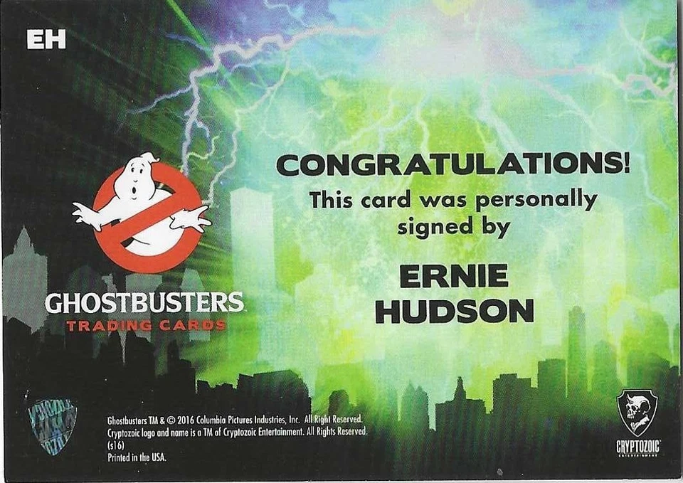 Ghostbusters - Autograph - Ernie Hudson - Winston Zeddemore - EH - Image 2 of 2