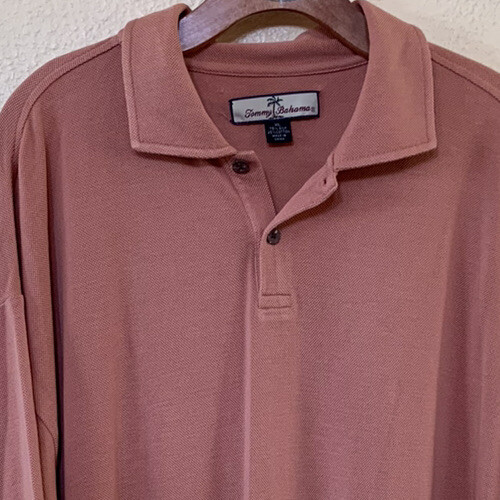 TOMMY BAHAMA Silk Blend Polo Shirt Men 