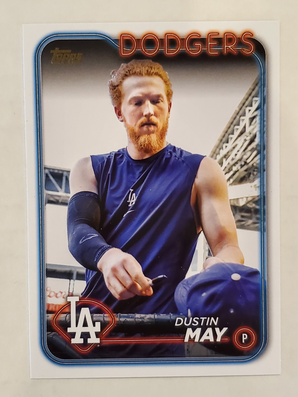 DUSTIN MAY 2024 Topps Series 2 GOLDEN MIRROR IMAGE VARIATION SP #683 Dodgers