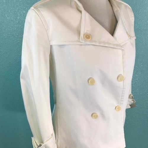 Calvin Klein White Moto Buckle Jacket Small NWOt - Picture 7 of 8