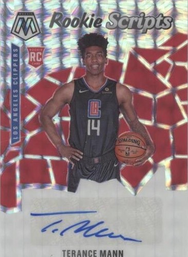 Terance Mann 2019-20 Panini Mosaic Fast Break Rookie RC LA