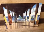 Westmoreland Pier Group Surf Boards Lineup Metal Sign Tin Vintage Bar Beach