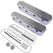 2pcs Polished Tall Valve Covers Center Bolt For Chevy Sbc V8 Gen.iiiiv 4.8 5.7l
