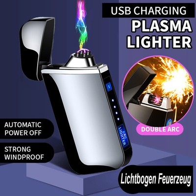 Feuerzeug ARC Lighter Lichtbogen elektrisch Winddicht Plasma Lighter Aufladbar