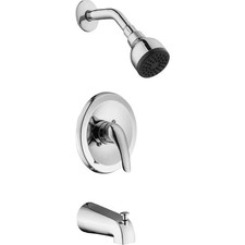 Glacier Bay Aragon Single-Handle Tub and Shower Faucet in Chrome, Valve Included