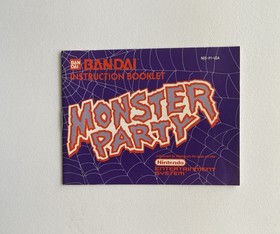 NES - Nintendo Entertainment System - Monster Party - 1989 - Game Manual - - - -
