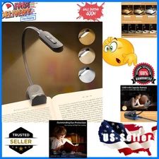 Dimmable Rechargeable Book Light - 3 Color Temperatures & Adjustable Brightness
