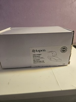 Aspen Single Handle Lavatory Bath Faucet  Polish Chrome Finish