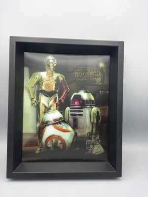Star Wars Das Erwachen der Macht 3D gerahmtes holografisches Bild 29x23cms