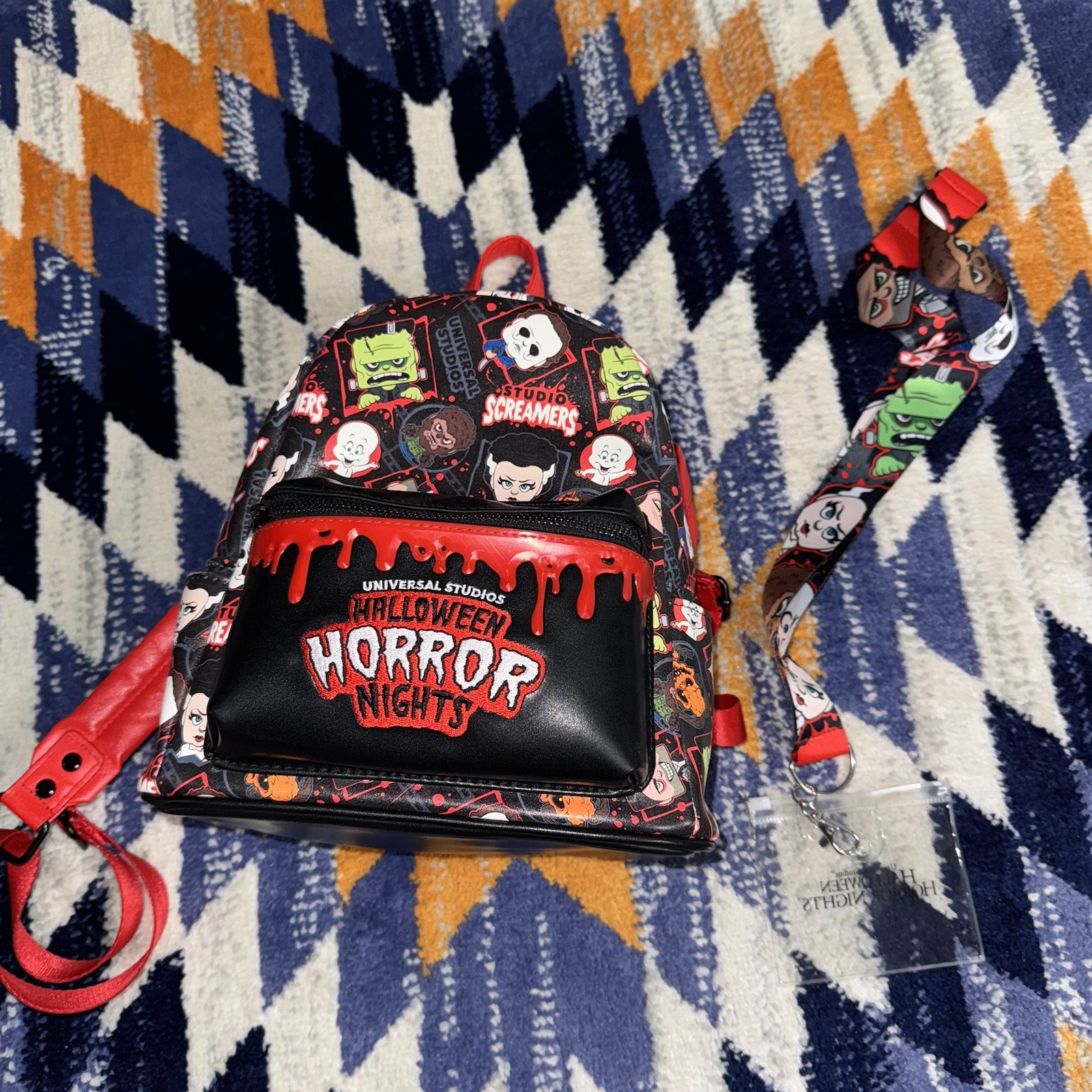 Universal Studios Halloween Horror Nights 2022 Screamers Vinyl Mini Backpack