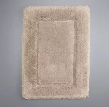 Simply Vera Vera Wang Bath Mat And 2 Hand Towels 24” X 40” Beige Plush Pile