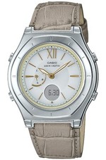 Casio Wave Ceptor LWA-M160L-8A2JF Women's Radio-Controlled Solar Watch Taupe