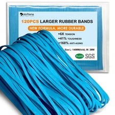 Large Heavy Duty Rubber Bands, 120 Pcs, 5.5 Inch Upgrade Strong Elastic Rubbe...