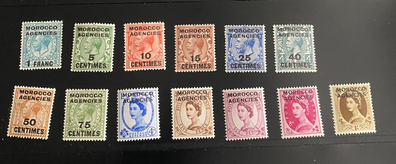 Great Britain-Morocco Agencies-Tangier-British Commonwealth Mint 80 Stamps