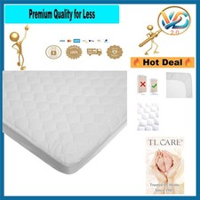 BabyCare Waterproof Mini Crib Mattress Protector 38x24 Quilted Breathable
