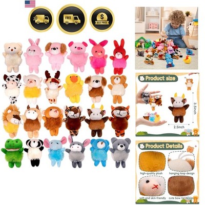 24 Pack Small Stuffed Animals Bulk Gifts for Kids 2.3/2''-2.5/3.5'' Each, Birth...