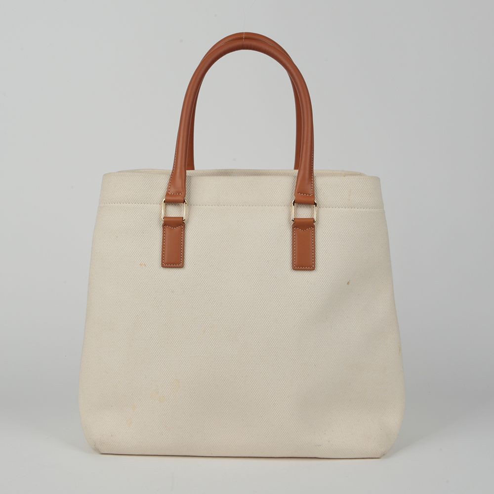 バッグ CELINE CABAS HORIZONTA LEATHER TOTE BAG Pre-Owned Celine Horizontal Cabas Leather Tote Bag Pink