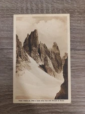 Cartolina PUNTA L'IDEALE E CASTEI DELLA TOSA NELLE DOLOMITI DI BRENTA - VG FP BN