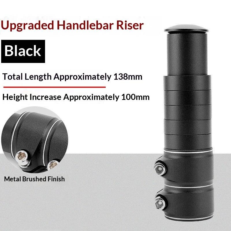 Mountain Bike Forcella Stelo Prolunga Manubrio Bicicletta Riser Prolunga Adattatore Bici foto 4