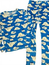 Cat & Jack pajamas sleeping arctic animals, blue and white unisex size 12