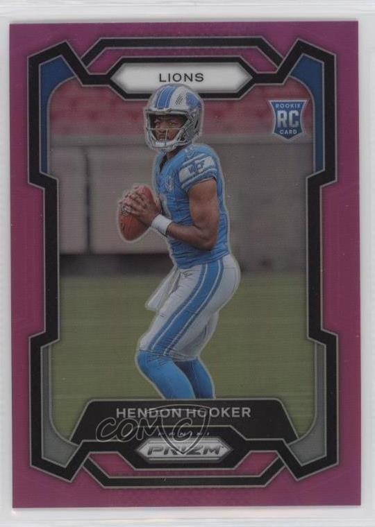 2023 Panini Prizm Rookies Pink Prizm Hendon Hooker #329 Rookie RC 5u3