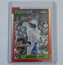 Topps 2025 Chrome Update 1990 Topps Jackson Jobe RC #90CU-17 Tigers Insert