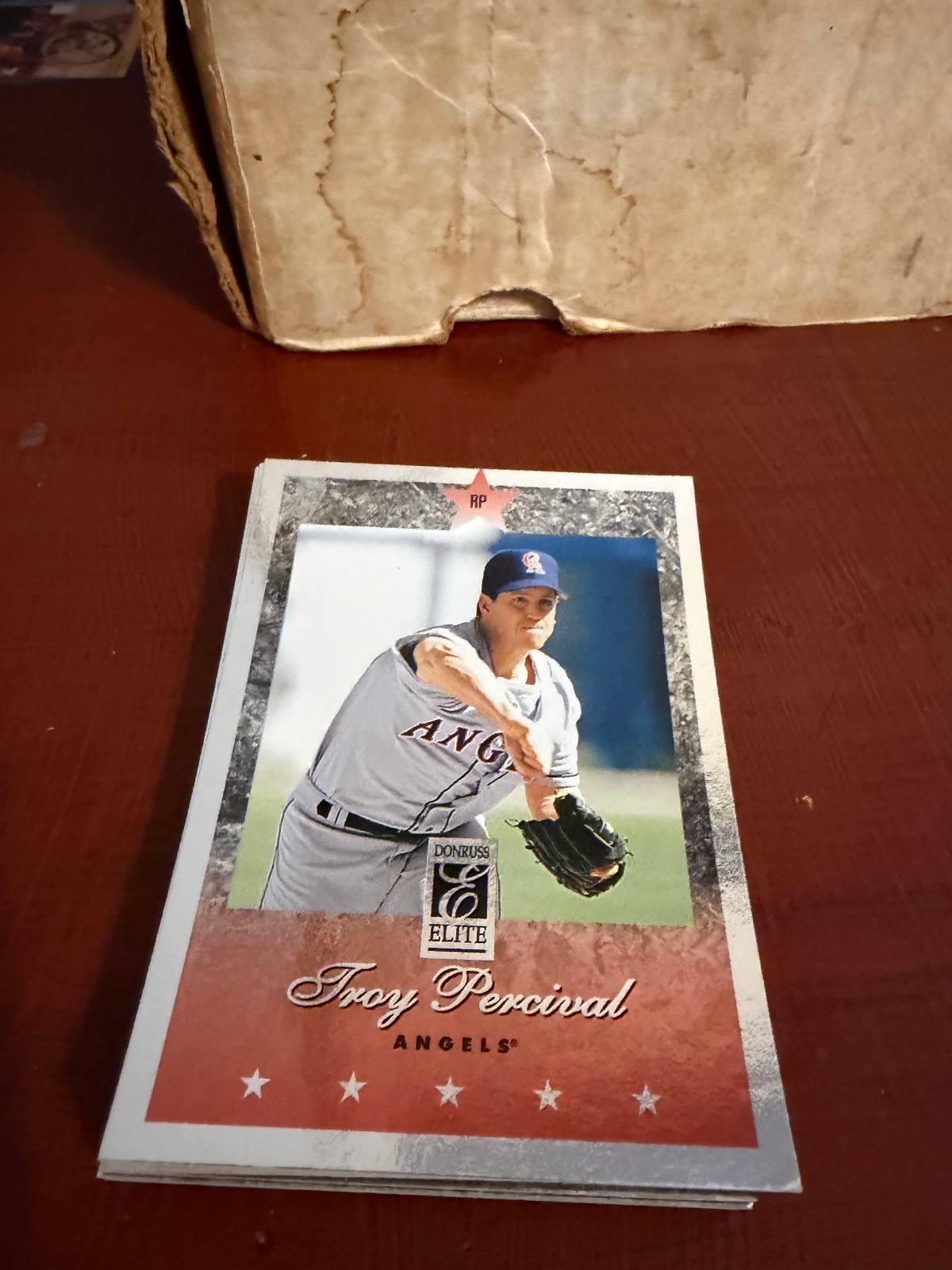 1997 Donruss Elite Troy Percival #131 Anaheim Angels Baseball Card