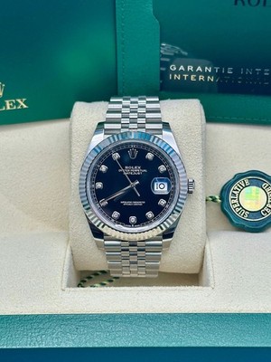 Rolex Datejust 126334 Jubilee Bracelet Black Diamond Set Dial NEW 2026