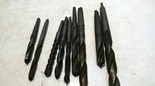 9 TAPER SHANK DRILL BITS USED.