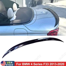 Rear Trunk Spoiler Wing Black M Performance For 14-20 BMW F33 F83 M4 428i 430i