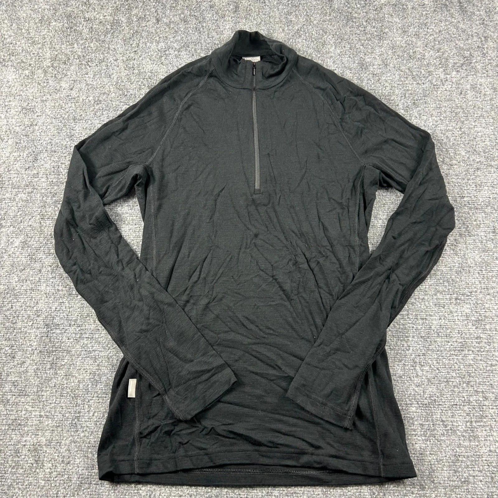 Icebreaker Everyday LS Half Zip Mens L Black Merino Wool Base Layer Bodyfit 200
Opens in a new windo