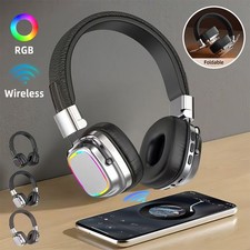 Bluetooth Headphones Wireless Noise Cancelling Stereo Earphones Over Ear Headset