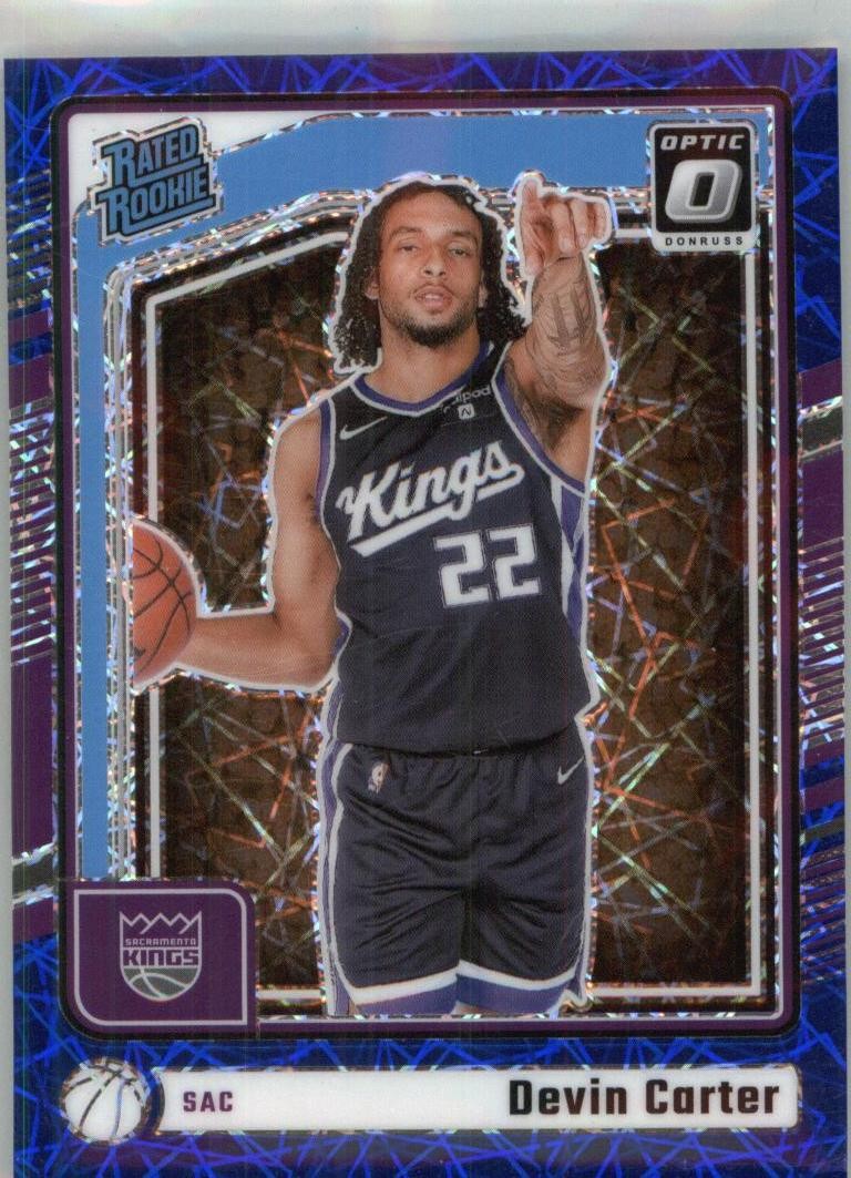 2024-25 Donruss Optic #290 Devin Carter Blue Velocity
