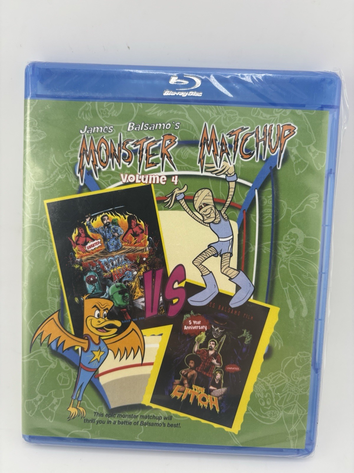 Monster Matchup - Volume 4 (Blu-ray) James Balsamo Michael Berryman Brand New