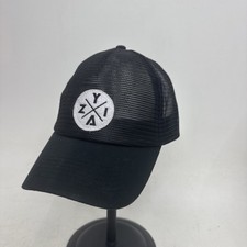 Zyia Hat Cap Snap Back Adjustable Black White Pre Owned HT71001