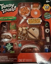 Teeny Tinies Holiday Party Mini Accessory Set 20pc Food  Drinks 1:12 6 