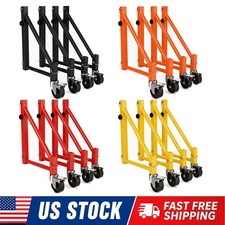 4Pack Scaffold Outriggers with 5'' Baker-Style Swivel Casters 1000lbs Heavy-Duty