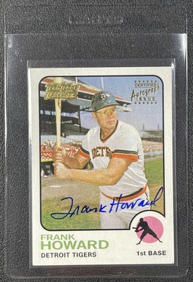FRANK HOWARD 2003 TOPPS #TT47F TEAM LEGENDS AUTO TIGERS