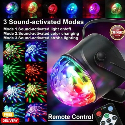 LED Party Discokugel Licht 10W RGB drehbar Bühne DJ Club Lampe Magic Effekt USB