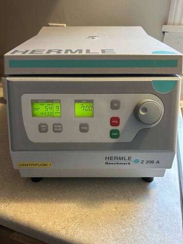 Benchmark Hermle Z 206 A Compact Centrifuge with 221.55 6x50mL Fixed Angle Rotor