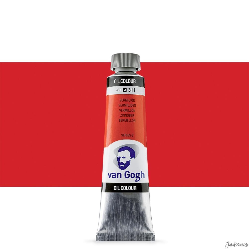 Royal Talens Van Gogh Oil Paint Tube 40ml Vermilion S2 For Artists
