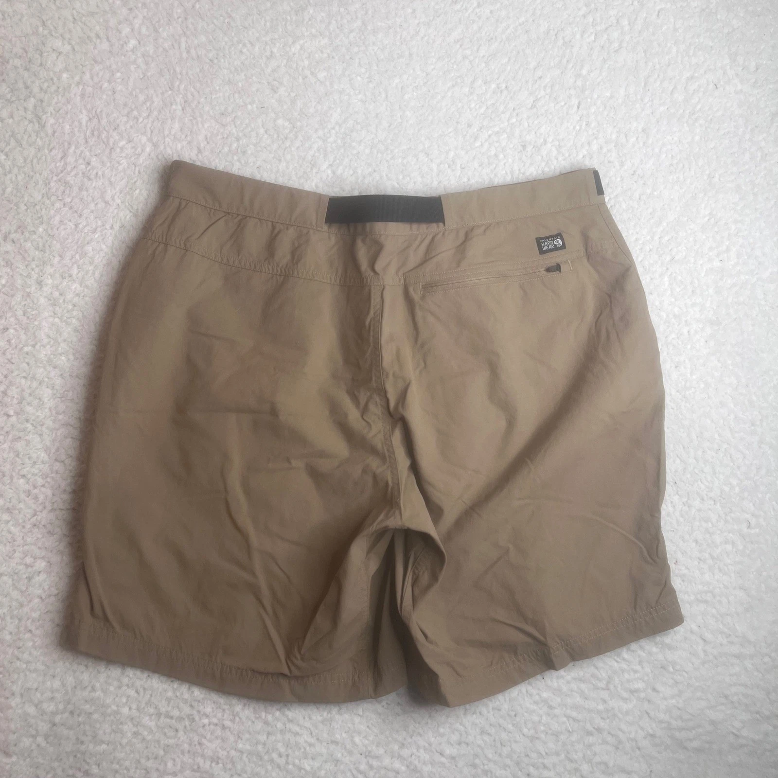 Mountain Hardwear Stryder hiking shorts Shorts Mens 38 Tan Brown Belted OM3381