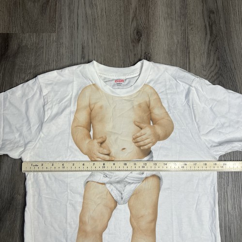 Neu ohne Etikett Evian Water Live kleines Baby in Windel-T-Shirt ERWACHSENE MEDIUM Werbeartikel - Bild 5 von 5