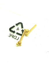 2 Small Lug Pins Gold Tone Stainless Steel For Versace Men's Watch VE3E00821
