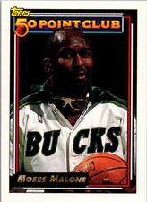 1992-93 Topps #208 Moses Malone Gold
