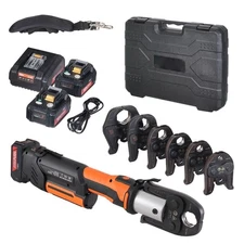 SKYSHALO 18V ProPress Tool Electric Pipe Crimper for 1/2"2" Copper Pipes