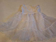 Grace Karin Pettiskirt Tulle Layered Tutu Under Skirt Knee Length White Size S