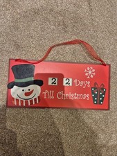 Countdown to Christmas hanger for Children Wooden