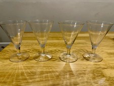 Vintage Tulip Cocktail Glasses X 4